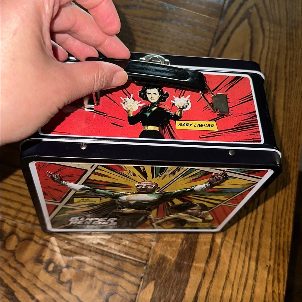 Super Heroes of Philanthropy Metal Lunchbox and Thermos Set - Multicolor
